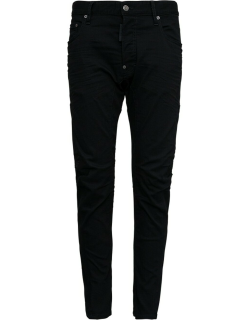 Dsquared2 Black Jeans In Five Pockets Denim