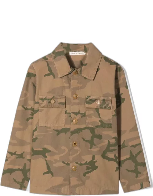 Zhoe & Tobiah Shirt-jacket With Camouflage Print