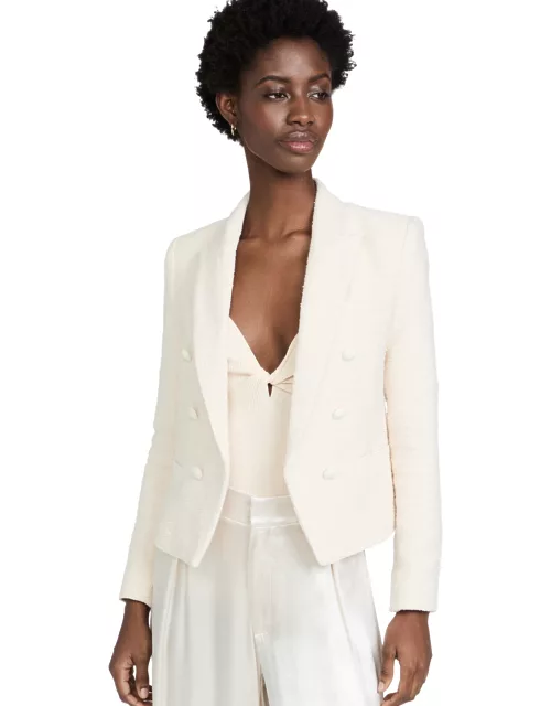 L'AGENCE Brooke Double Breasted Crop Blazer