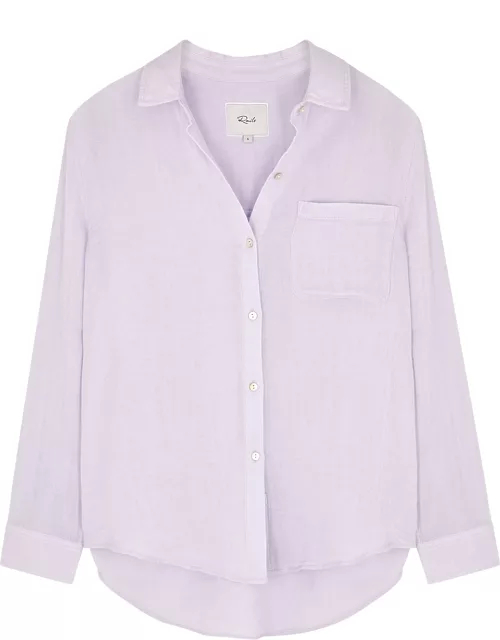 Ellis lilac cotton-gauze shirt