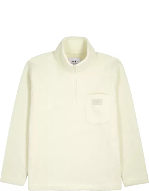 Nil cream half-zip fleece sweatshirt