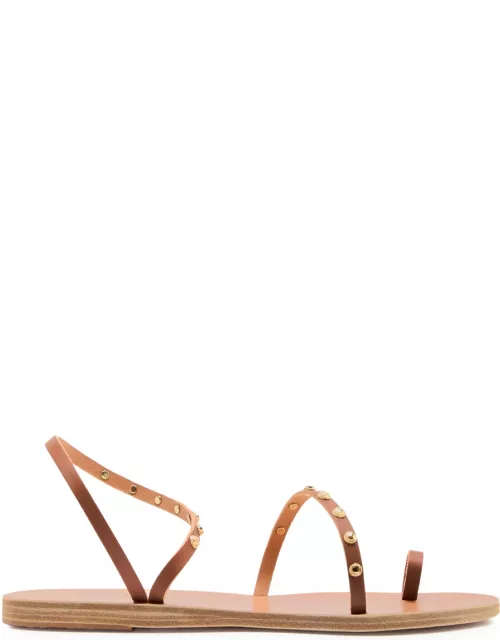 Ancient Greek Sandals Eleftheria Studded Leather Sandals - Terracotta - 36 (IT36/ UK3)