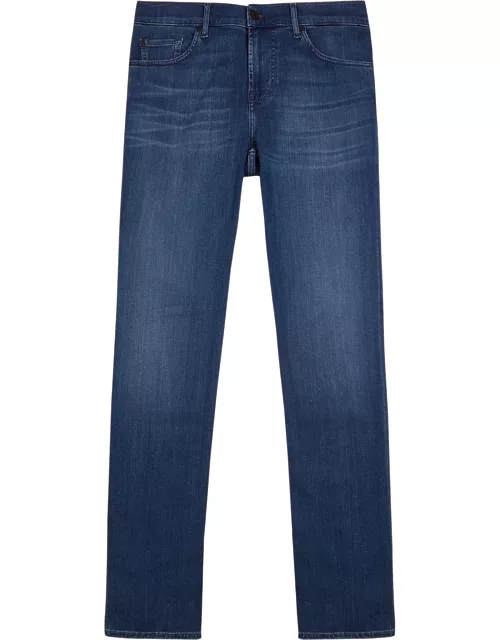 7 For All Mankind Standard Luxe Performance+ Straight-leg Jeans - MID BLU - W30/