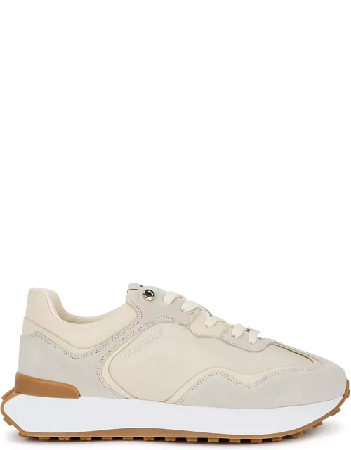 Runner cream and grey panelled sneakers