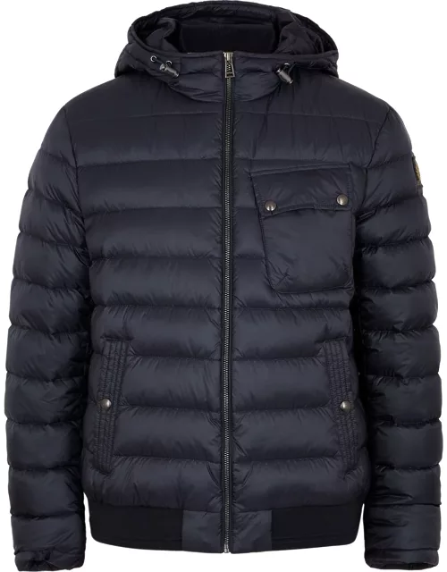 Streamline navy quilted shell jacket