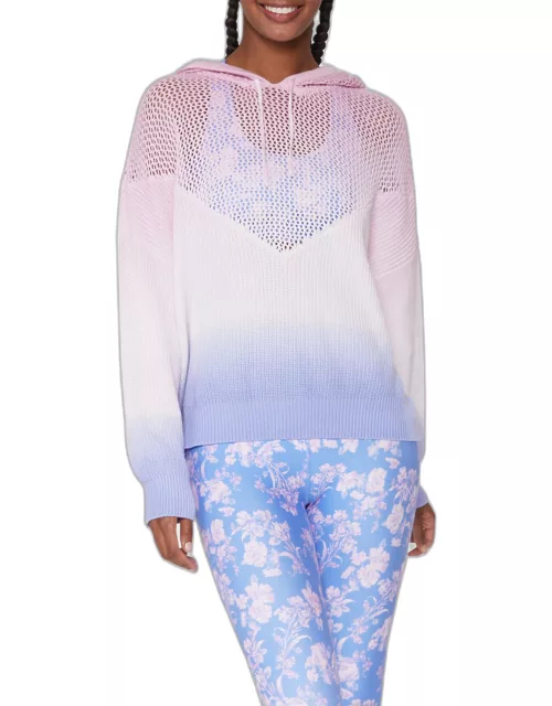 Amar Meshed Up Ombre Hoodie Sweater