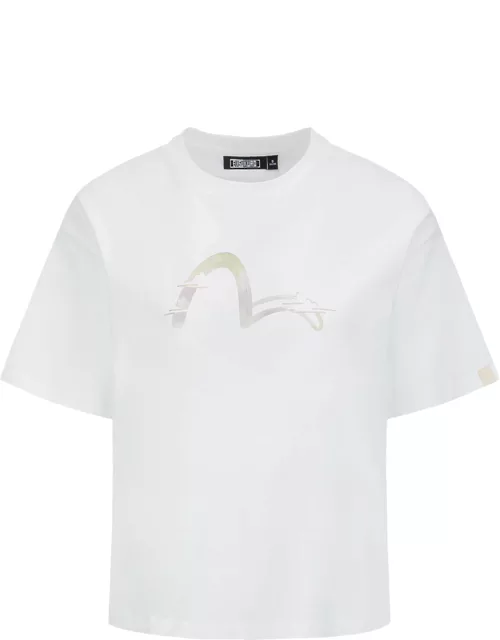 Brushed Seagull Print T-shirt