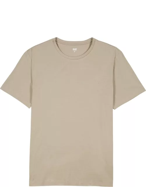 Cash light brown stretch-jersey T-shirt