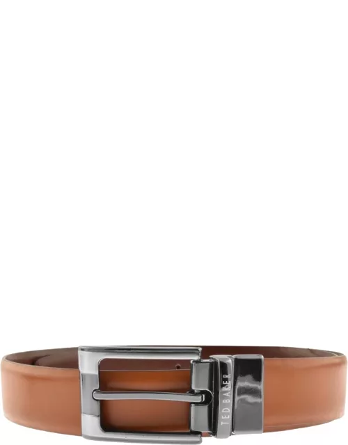 Ted Baker Crafti Reversible Leather Belt Brown