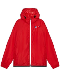 Comme des Garçons Play Unisex Jacket Red nylon windbreaker jacket collab CDG Play x K-way