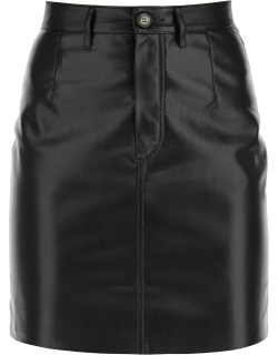 NANUSHKA 'VENNE' MINI SKIRT IN VEGAN LEATHER XS Black Faux leather