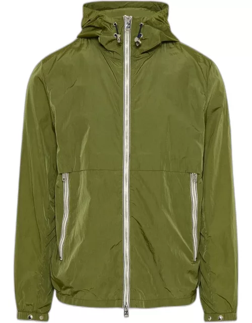 WOOLRICH Green Nylon Crinkle Jacket