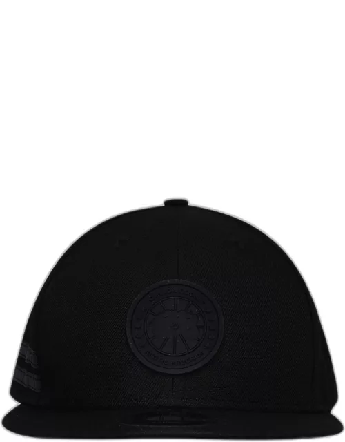CANADA GOOSE Black Polyester Artic Snapback Hat