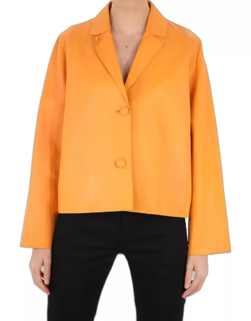 S.W.O.R.D 6.6.44 Orange Leather Jacket