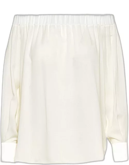 MAX MARA White Silk Pattino Shirt
