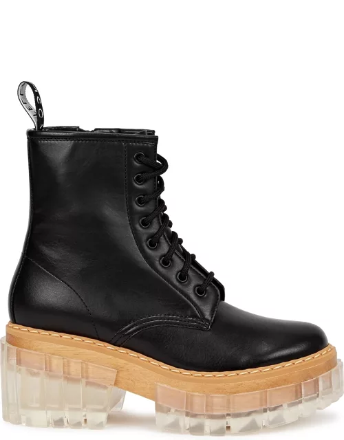 Emilie 75 black vegan leather Chelsea boots