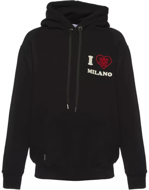 Family First Milano Hoodie I Love Black