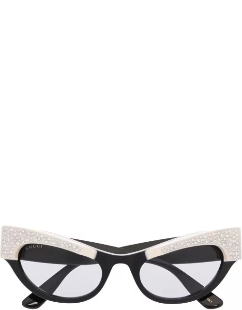 Gucci Eyewear crystal-embellished cat-eye sunglasse