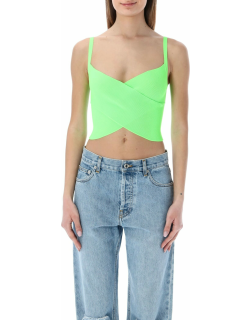 MSGM Crossed Cropped Top
