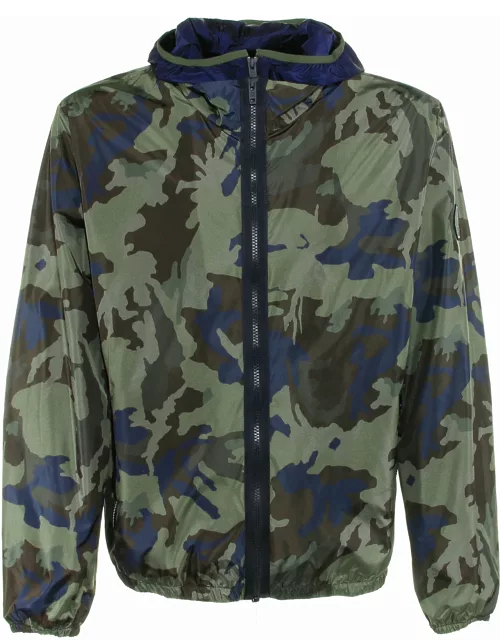 Fay Jacket With Camouflage Motif