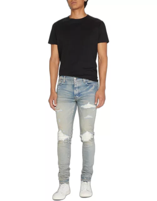 Men's MX1 Ultra Suede-Patch Skinny Jean