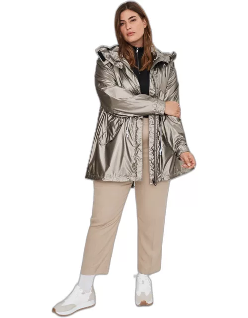 Lyra-OS Women&#39;s Glazed Vegan Leather Jacket