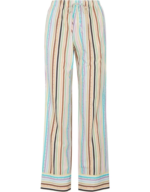 Nedi striped cotton trousers