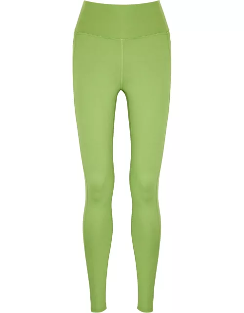 Compressive green high-rise leggings