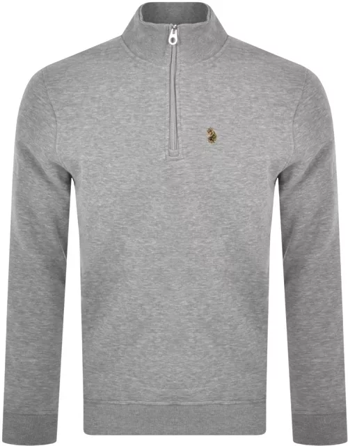 Luke 1977 Half Zip Sydney Sweatshirt Grey