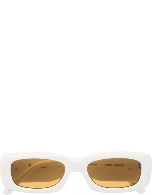 The Attico Mini Marfa rectangle-frame sunglasse