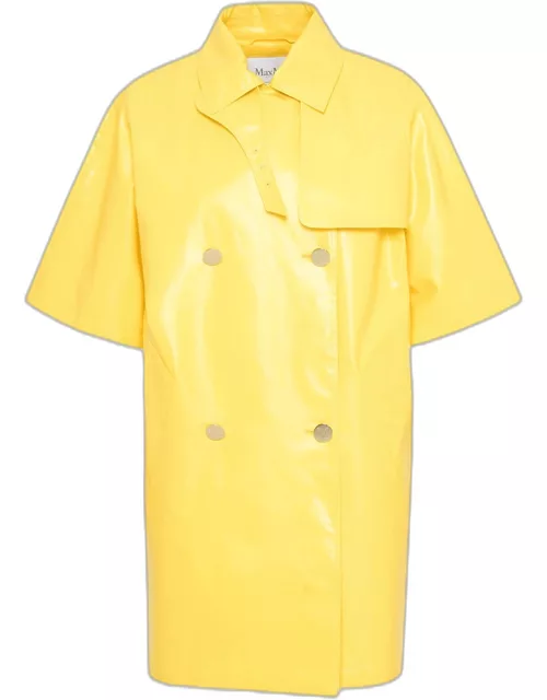 MAX MARA Yellow Cotton Coat