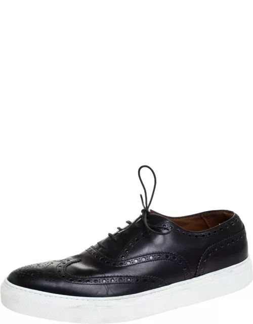 Givenchy Black Leather Brogue Wingtip Oxford Sneaker