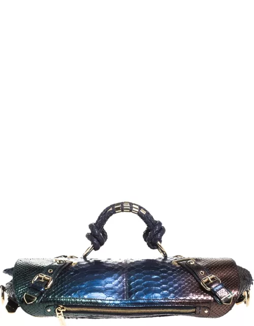 Versace Multicolor Ombre Python Canyon Bag