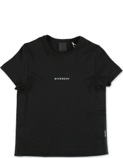 Givenchy T-shirt Nera In Jersey Di Cotone
