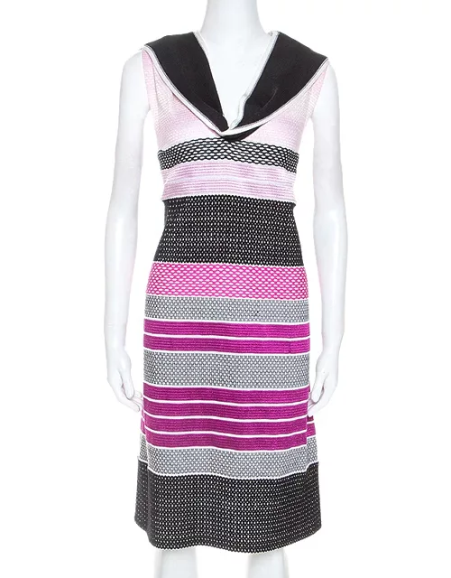Missoni Pink and Black Knit Sleeveless Dress