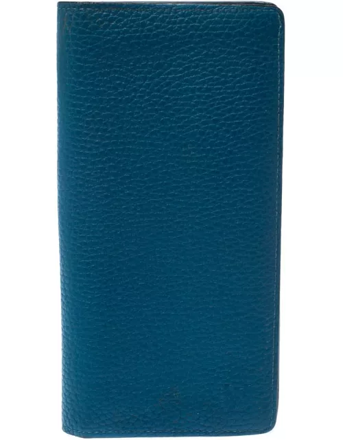 Louis Vuitton Blue Taurillon Leather Brazza Wallet