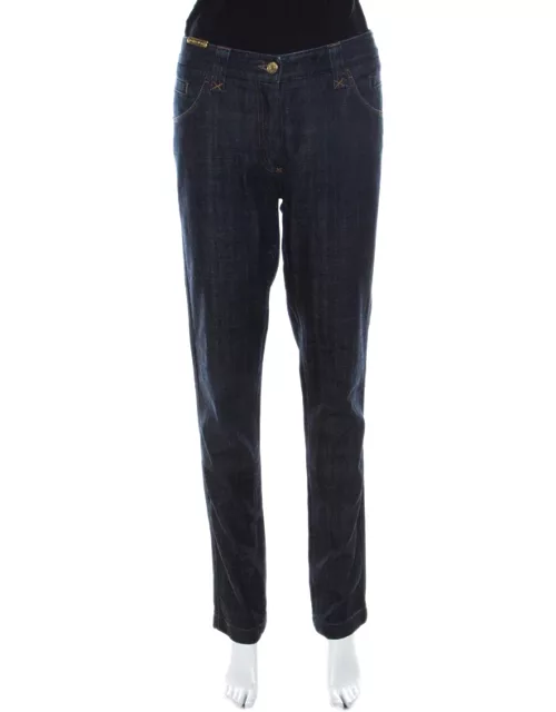 Dolce & Gabbana Indigo Dark Wash Denim Tapered Jeans