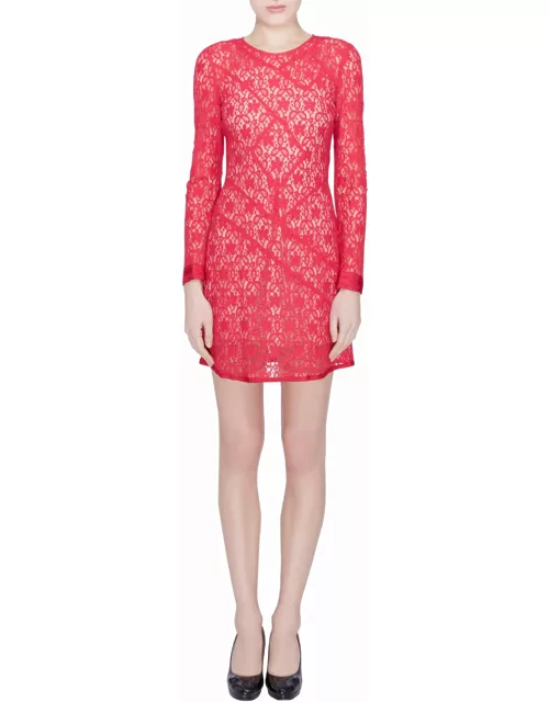 Marc by Marc Jacobs Strawberry Daiquiri Floral Lace Paneled Leila Dress