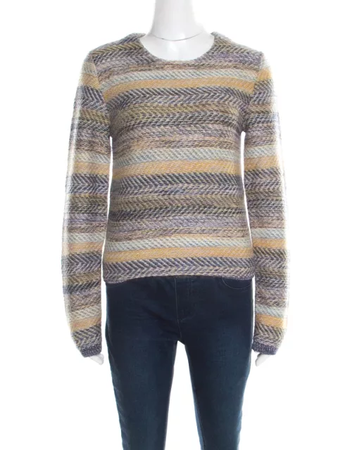 Chloe Multicolor Striped Chunky Knit Sweater