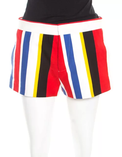 Marni Multicolor Wide Striped Cotton Shorts