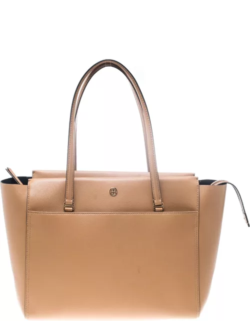 Tory Burch Brown Leather Large Parker Tote
