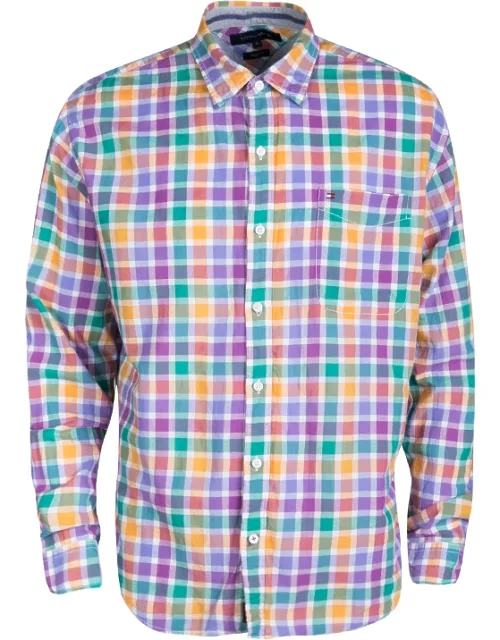 Tommy Hilfiger Multicolor Checked Cotton Long Sleeve Vintage Fit Shirt