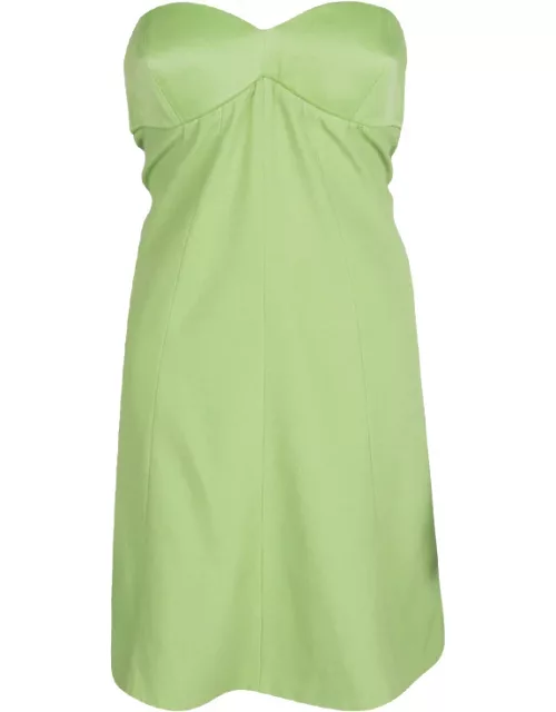 Emporio Armani Green Strapless Dress