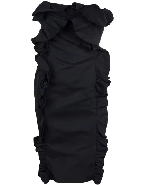 Giambattista Valli Black Ruffle Dress