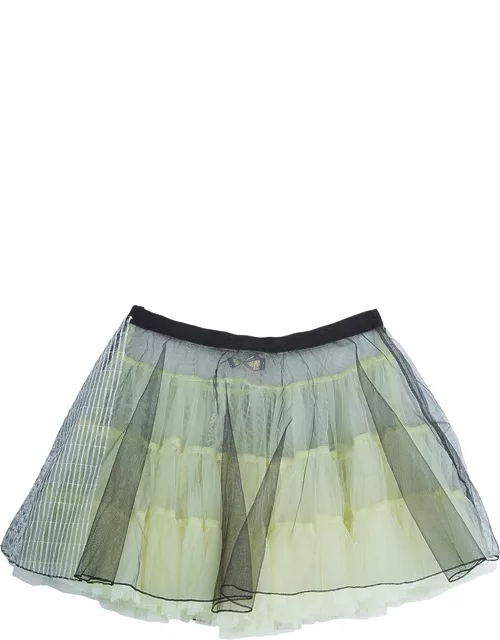 Roma e Tosca Yellow Tulle Overlay Skirt 14 Yr