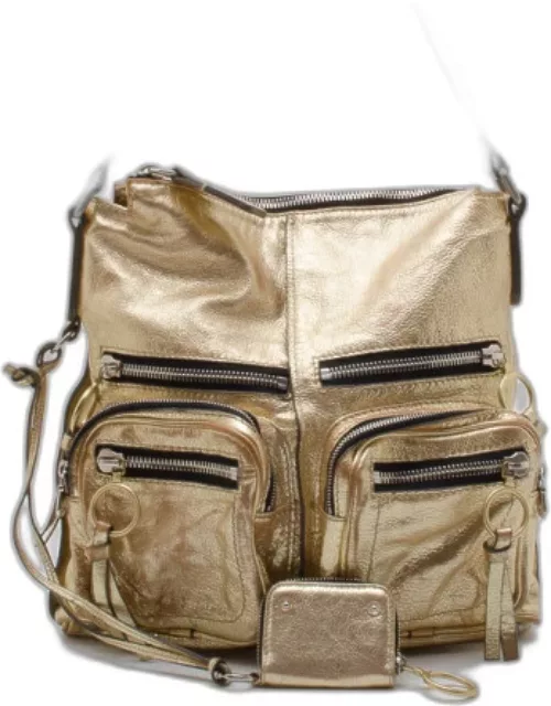 Chloe Metallic Gold Large Shoulder Bag