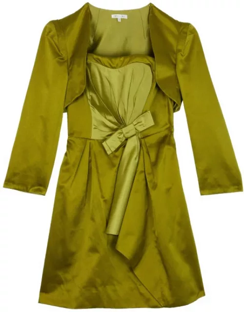 Paule Ka Yellow Bolero & Dress Set