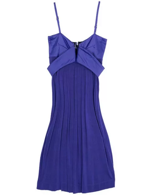 Just Cavalli Purple Empire Waist Dress