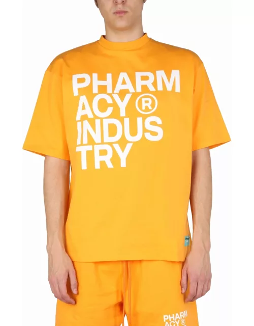 Pharmacy Industry Logo Print T-shirt