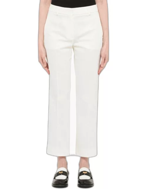 White cropped trouser